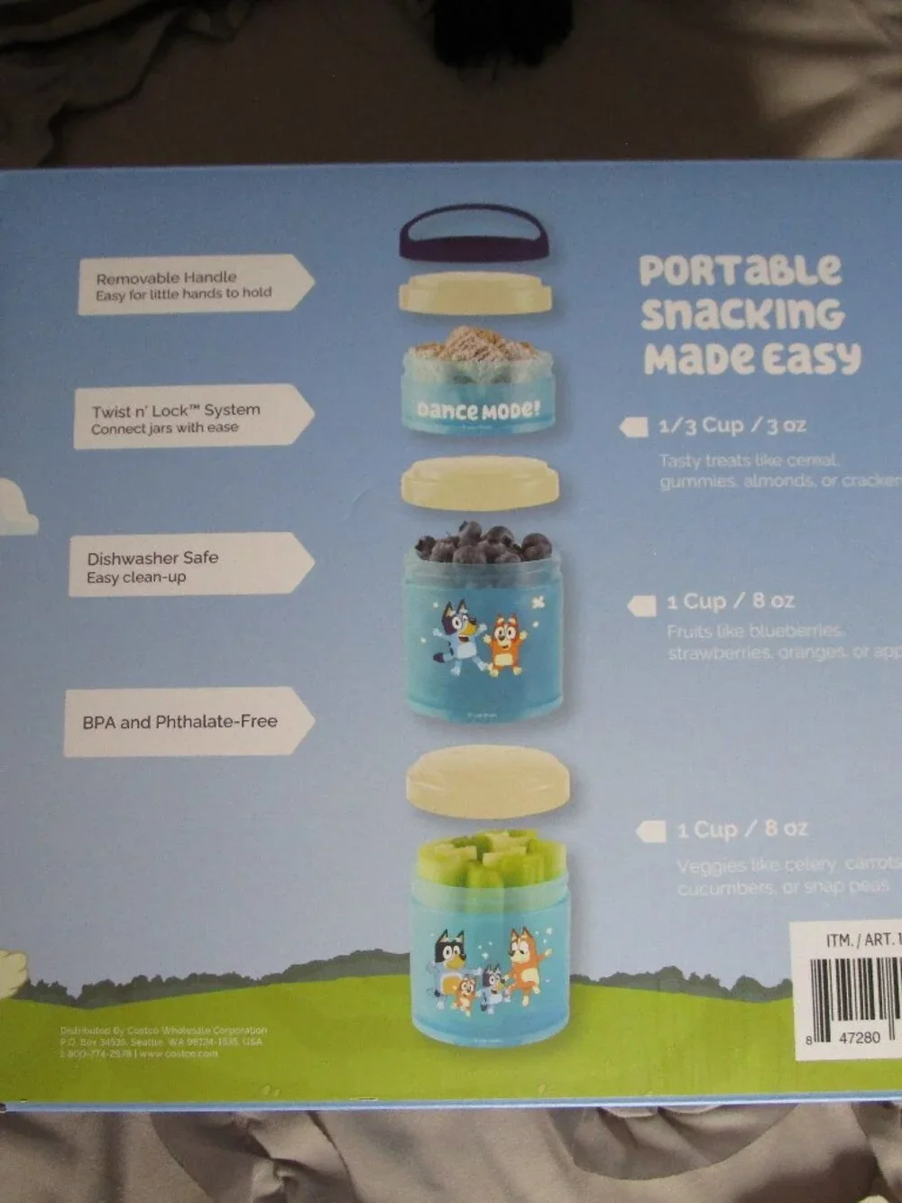 NWT Bluey Snack Stacks